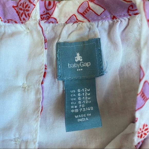 Baby Gap Bodysuit Dress Elephant Dress with Diaper Snaps - Picture 3 of 11